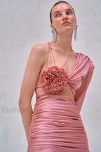 Floral Elegant Caramel Dress