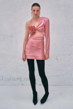 Floral Elegant Caramel Dress