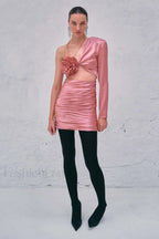 Floral Elegant Caramel Dress