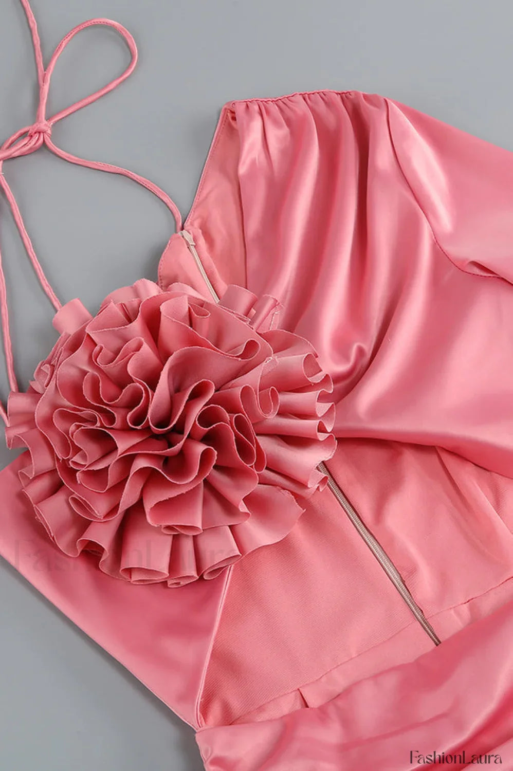 Floral Elegant Caramel Dress