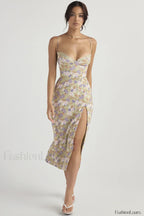 Floral Elegant Midi Sundress