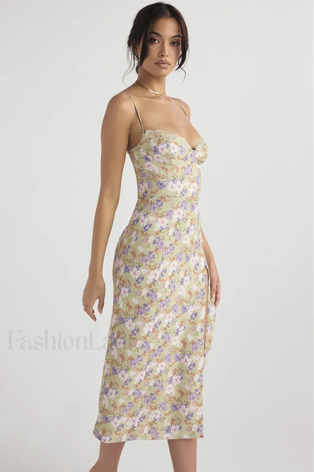 Floral Elegant Midi Sundress