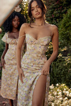 Floral Elegant Midi Sundress