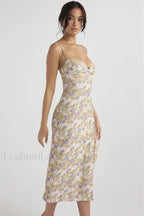 Floral Elegant Midi Sundress