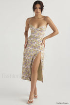 Floral Elegant Midi Sundress