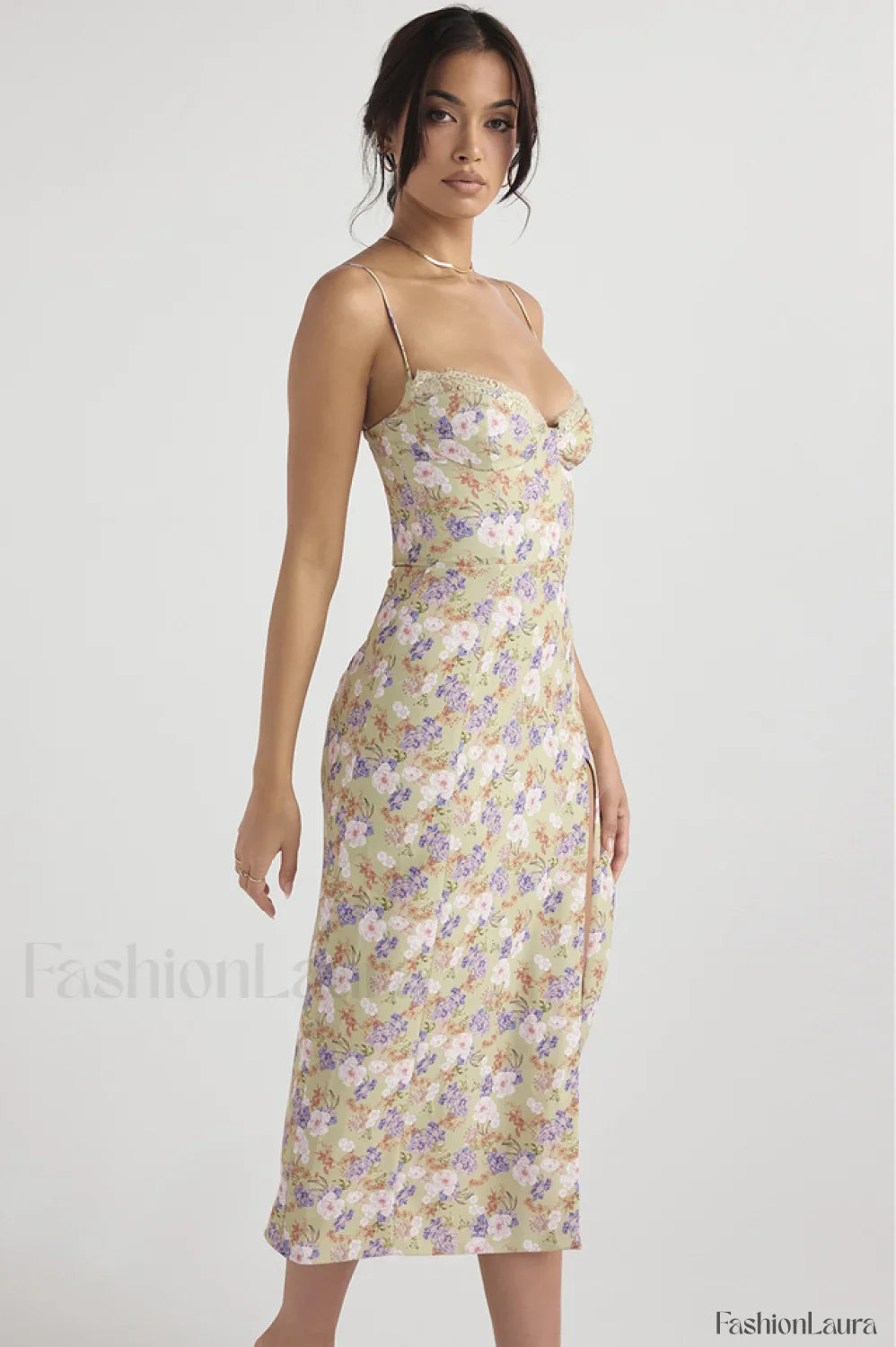 Floral Elegant Midi Sundress