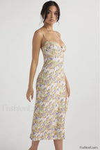 Floral Elegant Midi Sundress