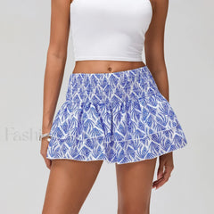 Floral Pleated Bohemian Mini Skirt