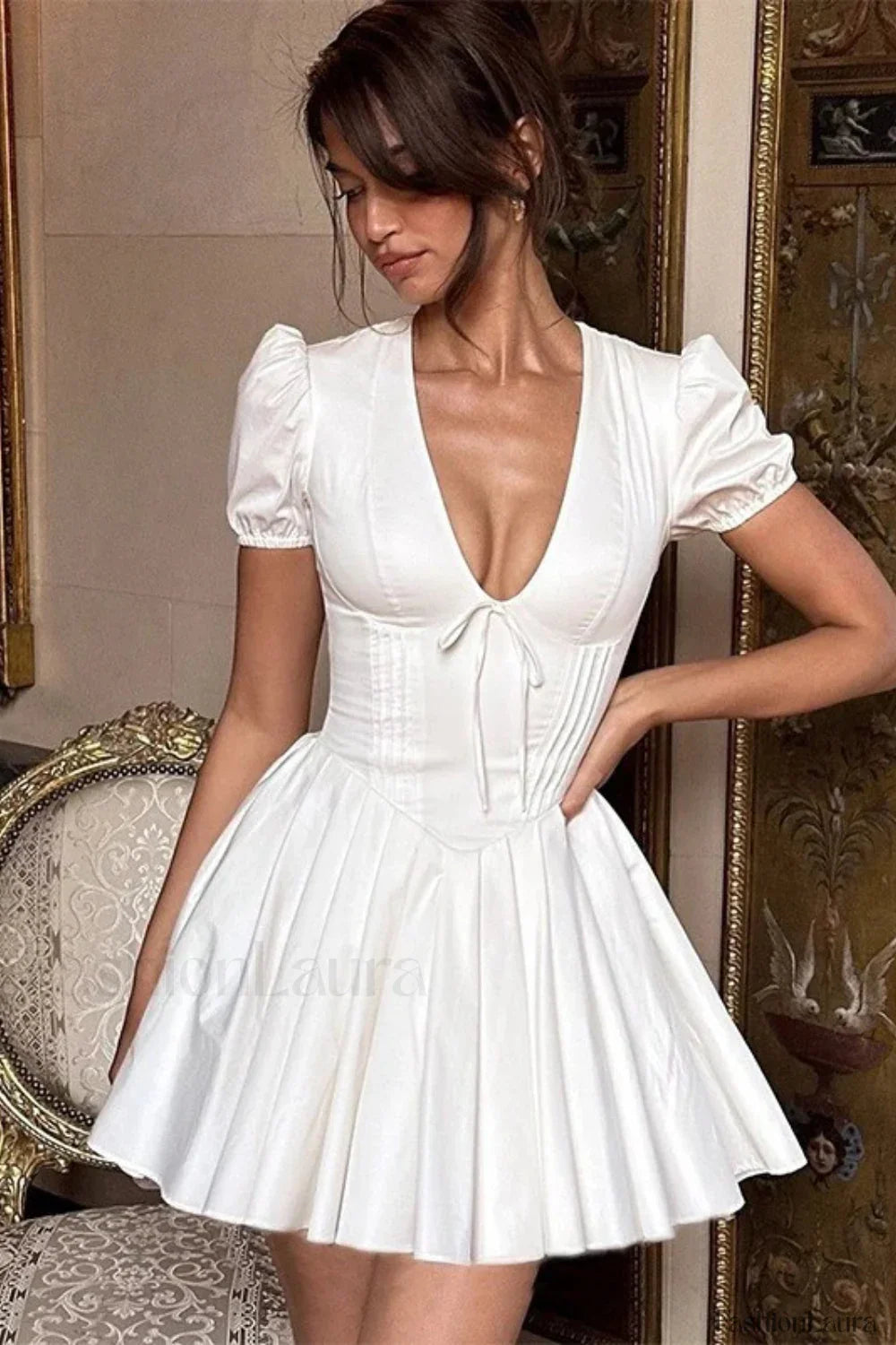 Floral Princess Gauze Sweet French Mini Dress