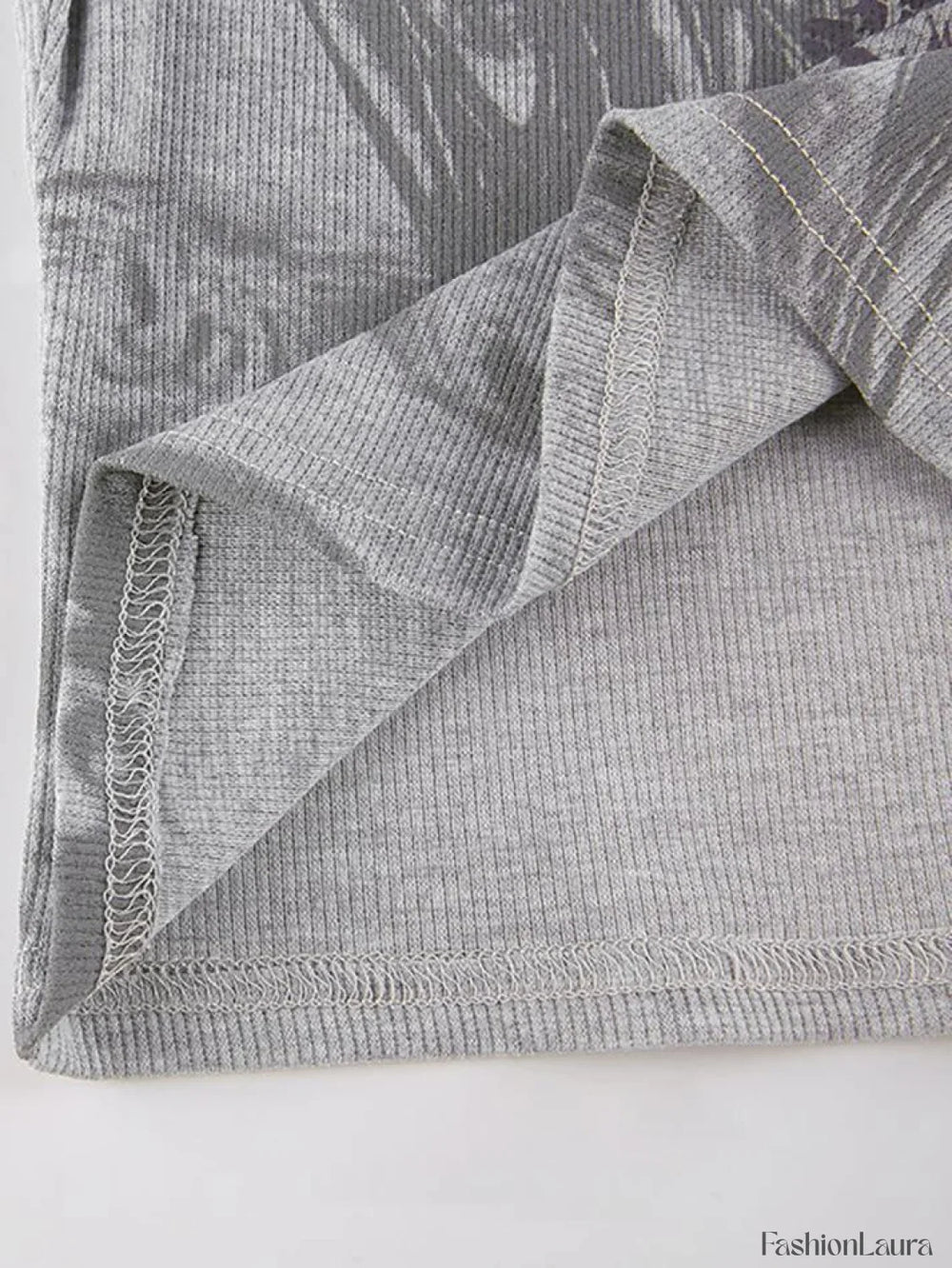 Floral Rhinestone Long Sleeve Crop Top Tops&Tees