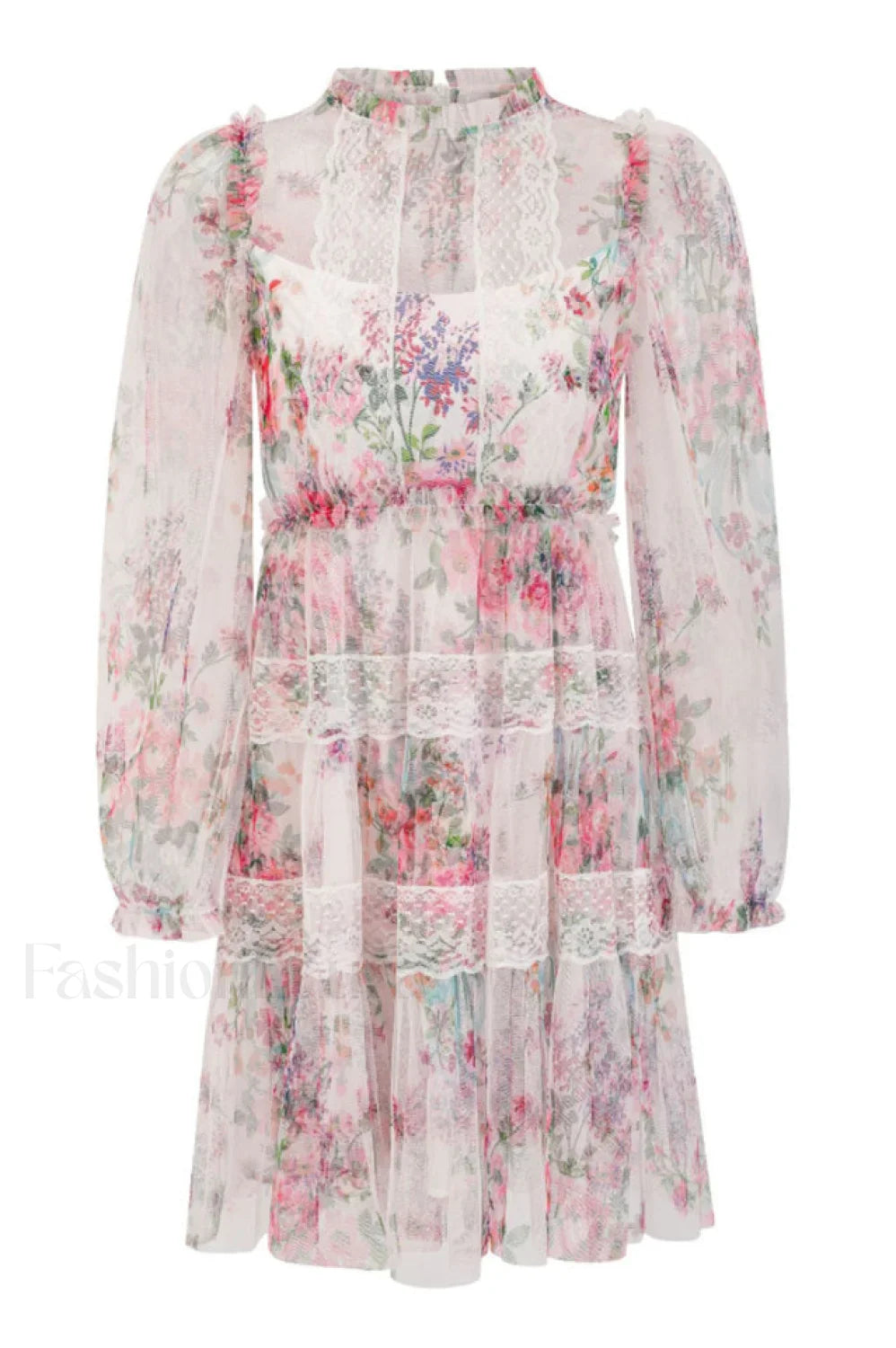 Floral Wonder Stylish Micro Mini Dress S / Apricot