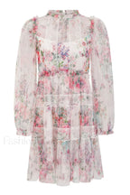 Floral Wonder Stylish Micro Mini Dress S / Apricot