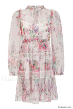 Floral Wonder Stylish Micro Mini Dress S / Apricot