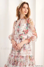 Floral Wonder Stylish Midi Dress