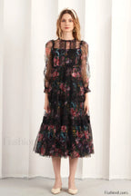 Floral Wonder Stylish Midi Dress