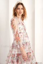 Floral Wonder Stylish Midi Dress