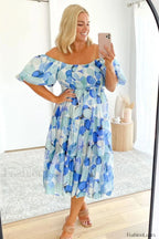 Flossy Elegant Midi Dress