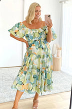 Flossy Elegant Midi Dress