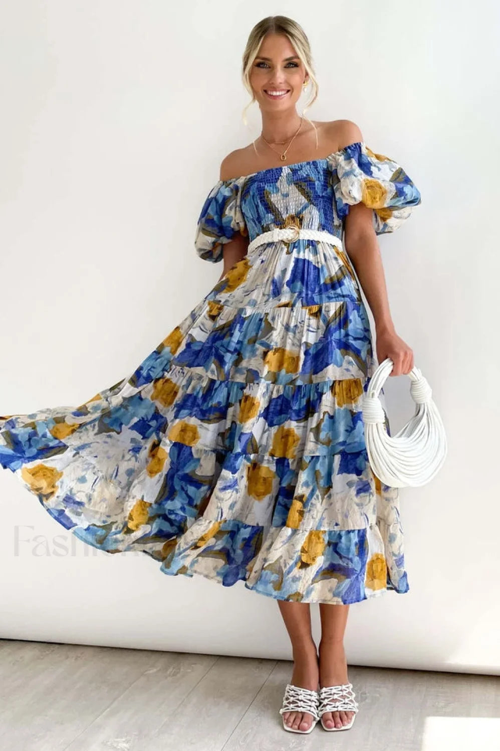 Flossy Elegant Midi Dress S / 8#