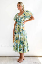 Flossy Elegant Midi Dress