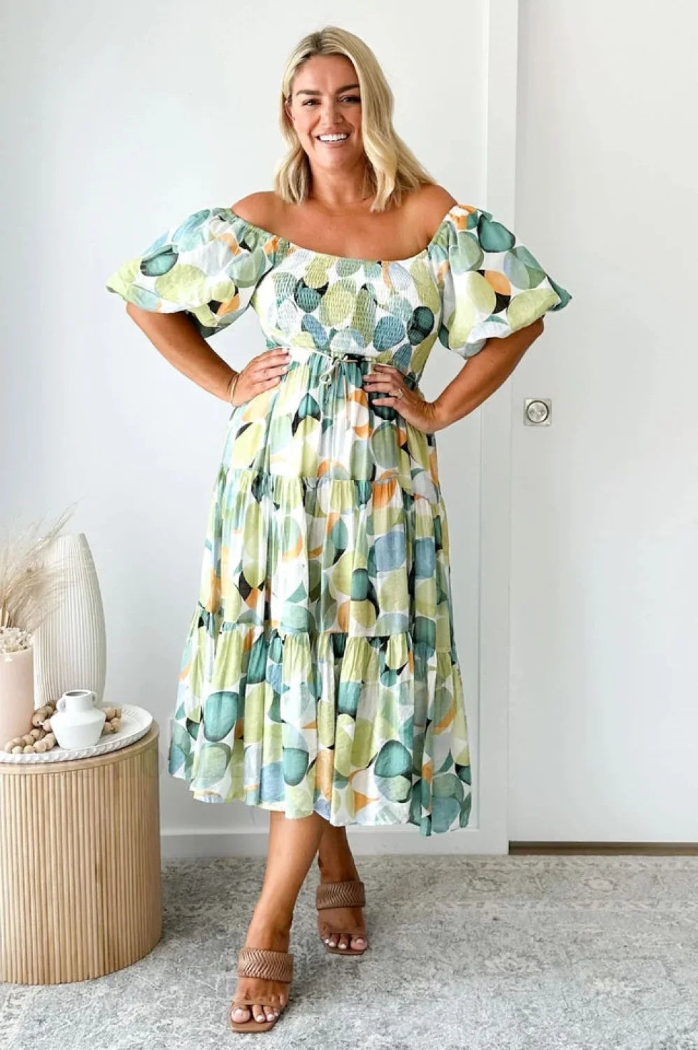 Flossy Elegant Midi Dress S / 4#