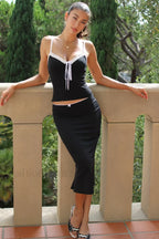 Freja Top Stylish + Skirt Set S / Black