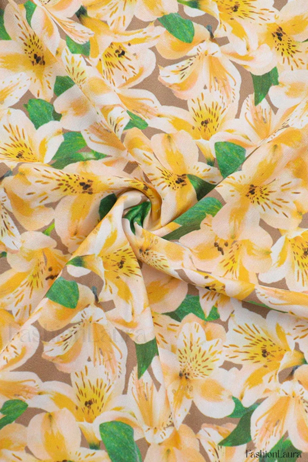 French Floral Print Backless Strappy Slim Floral Dress