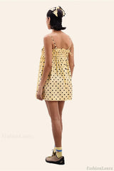 French Style Polka Dot Mini Dress