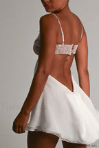 Frenchie Elegant Mini Dress