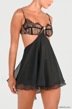 Frenchie Elegant Mini Dress XS / Black