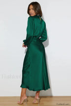 From The Source Charming High Neck Bridal Dress