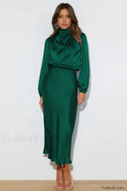 From The Source Charming High Neck Bridal Dress