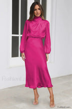 From The Source Charming High Neck Bridal Dress