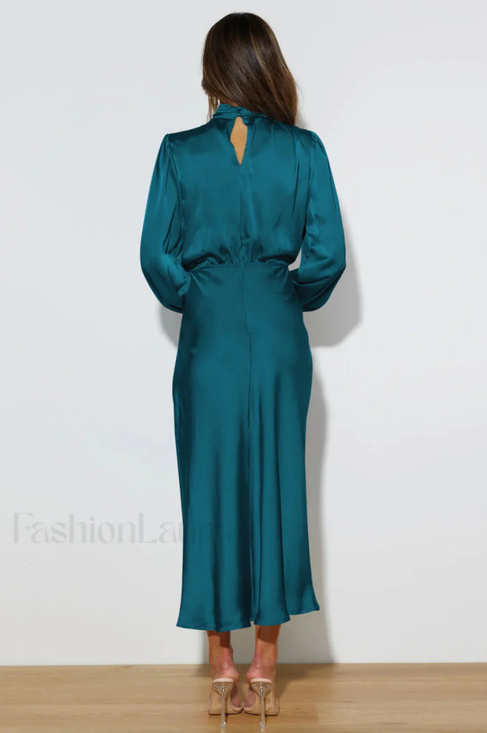 From The Source Charming High Neck Bridal Dress