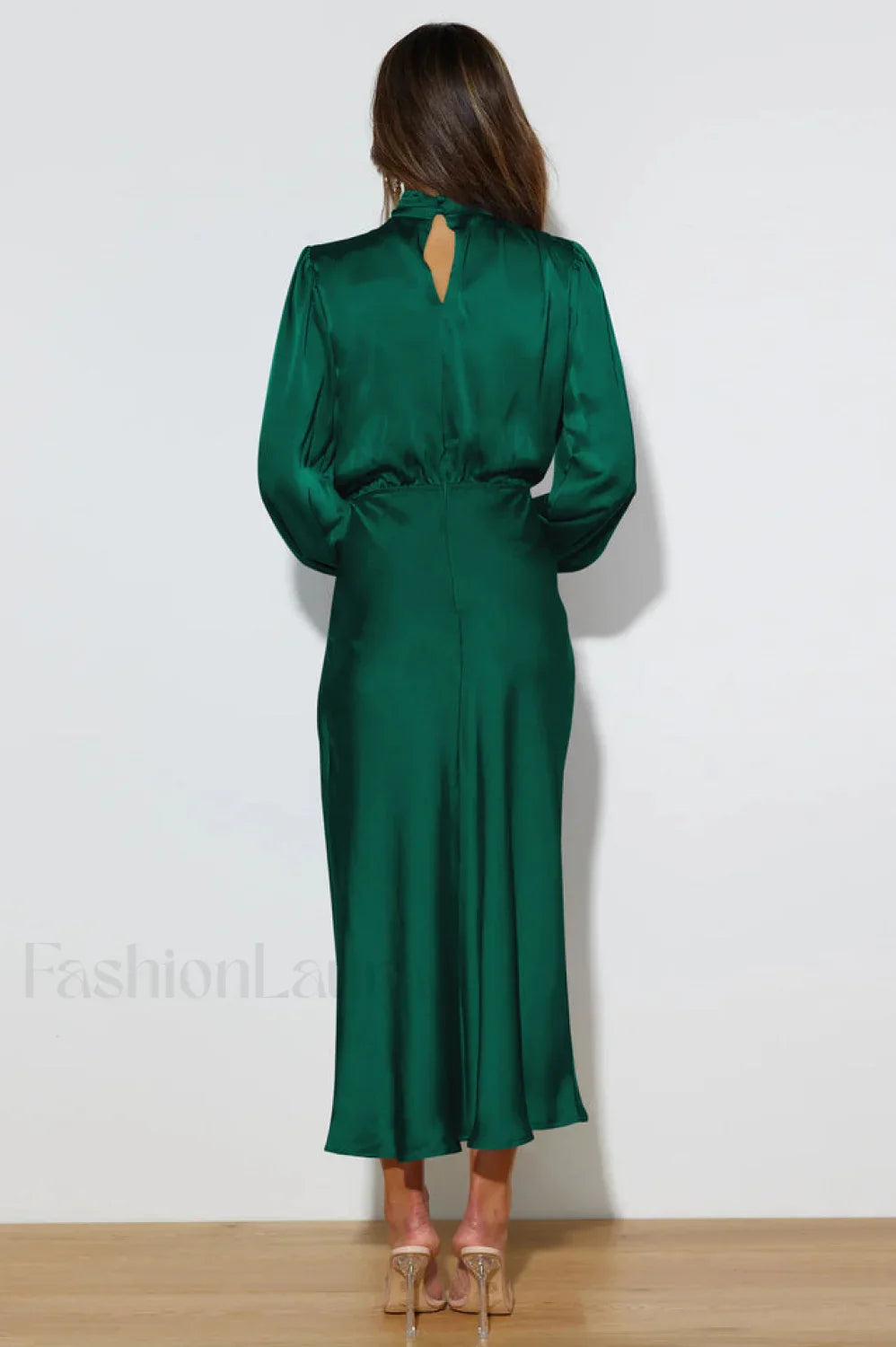 From The Source Charming High Neck Bridal Dress