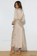 From The Source Charming High Neck Bridal Dress