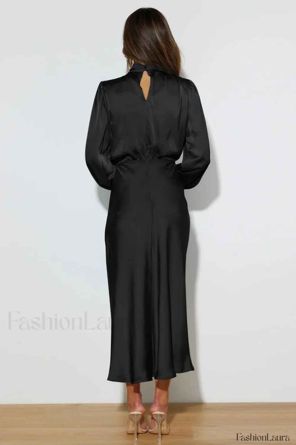 From The Source Charming High Neck Bridal Dress