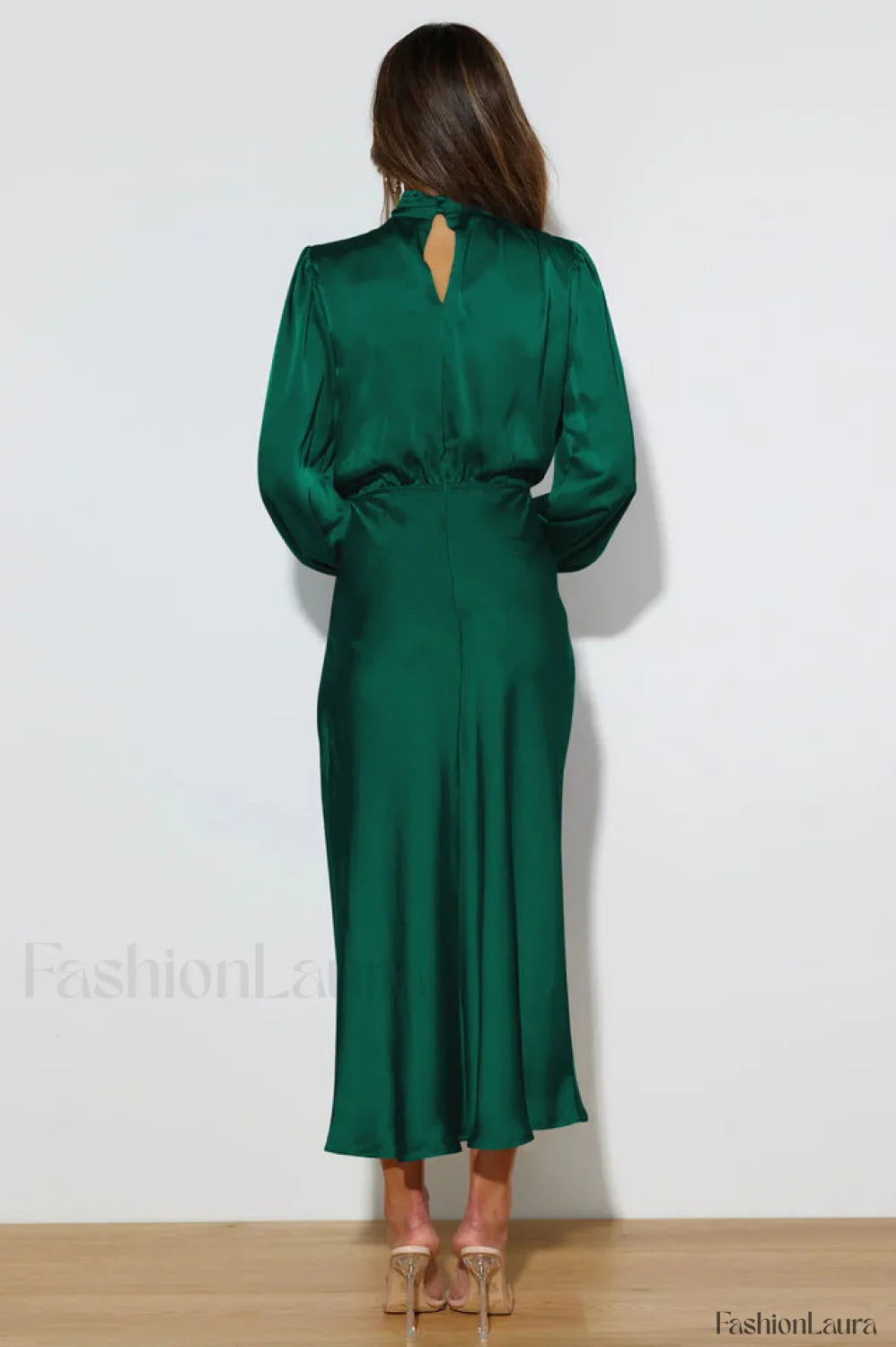 From The Source Charming High Neck Bridal Dress