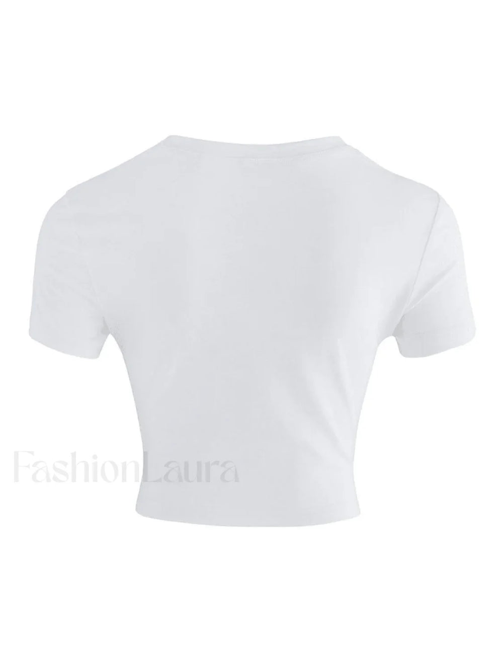 Fruity Butterfly Print Crop Top Tops&Tees