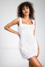 Fryni 3D Stylish Floral Mini Dress