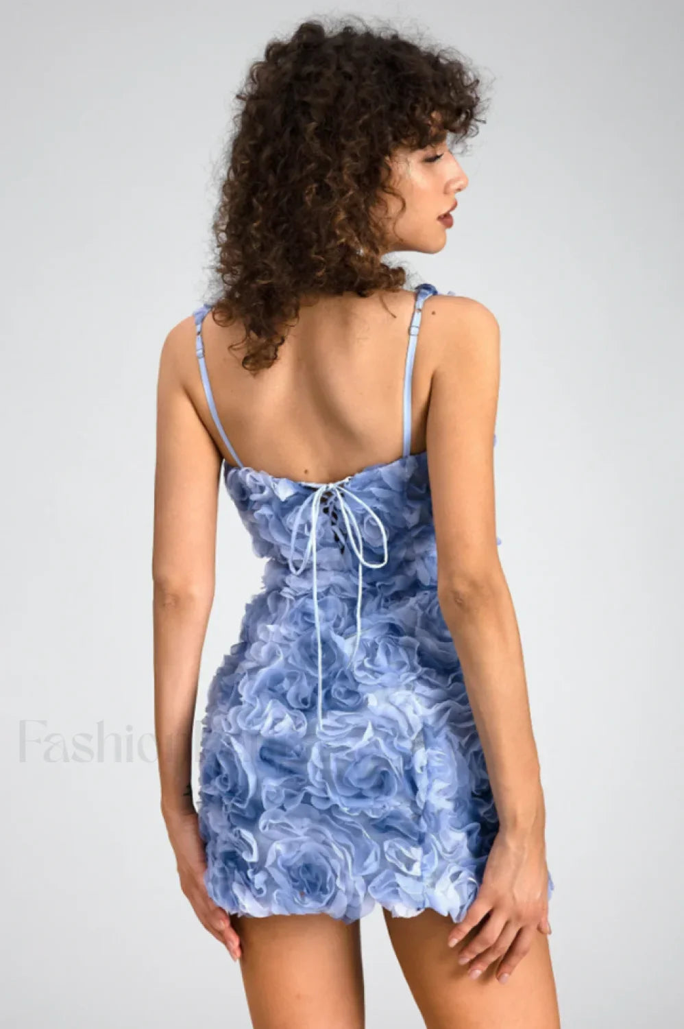 Fryni 3D Stylish Floral Mini Dress