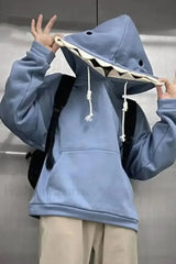 Funny Shark Patchwork Hoodie