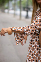 Geometric Elegant Maxi Dress