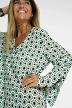 Geometric Elegant Maxi Dress