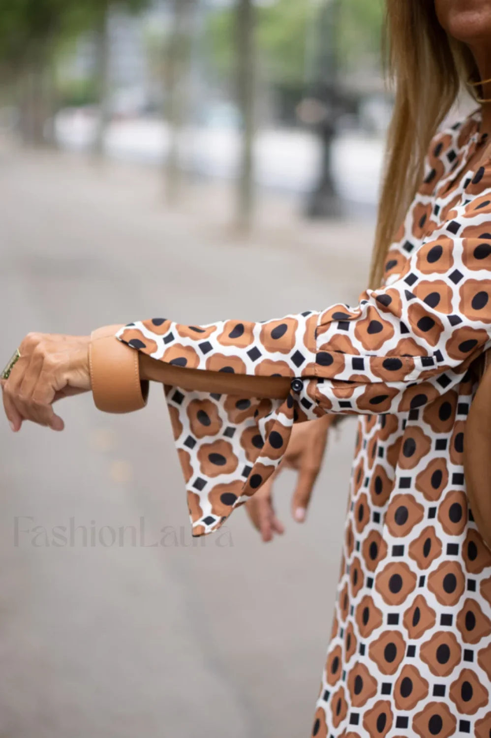 Geometric Elegant Maxi Dress