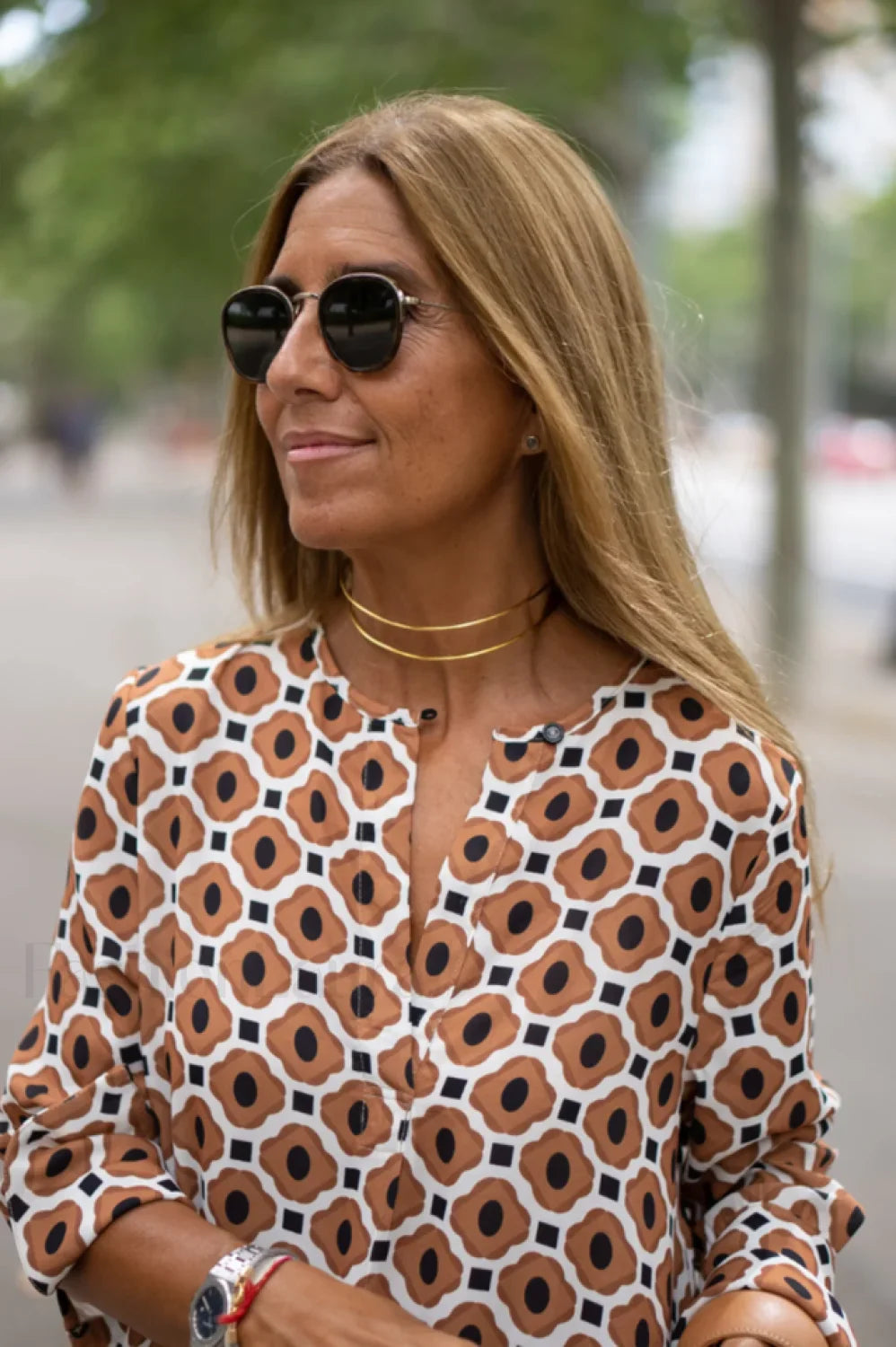 Geometric Elegant Maxi Dress