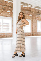 Gianna Striped Stylish Maxi Dress