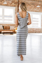 Gianna Striped Stylish Maxi Dress