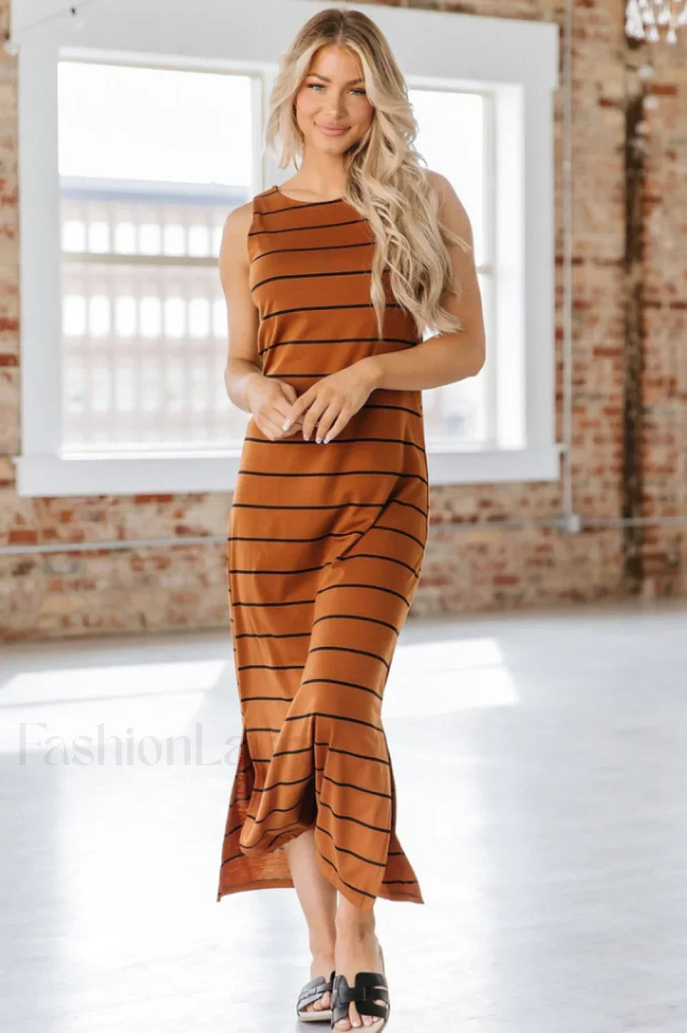 Gianna Striped Stylish Maxi Dress S / 1#