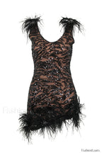 Gina Elegant Black Dress S / Black